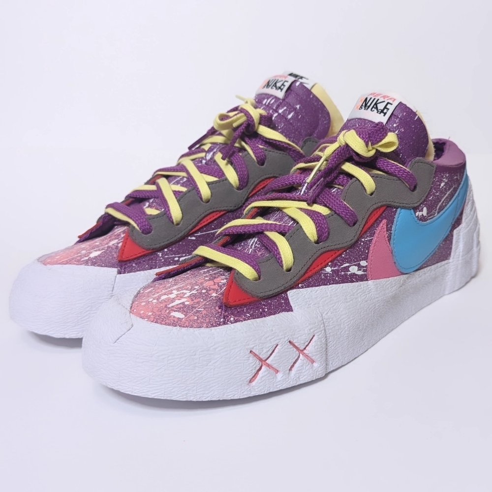 1 of 1 Custom Painted Nike Blazer Low Kaws x Sacai x Ryan Pera